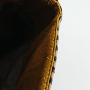 Pre-owned Fendi Stripe Calfhair and Velvet Multicolour Velvet × Fur 8BN165 handbag | stylenewstar