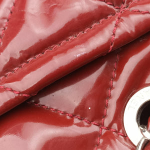 Pre-owned Chanel Matelasse Red Patent Leather A67292 shoulderbag | stylenewstar