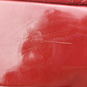 Pre-owned Chanel Matelasse Red Patent Leather A67292 shoulderbag | stylenewstar