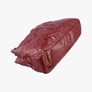 Pre-owned Chanel Matelasse Red Patent Leather A67292 shoulderbag | stylenewstar