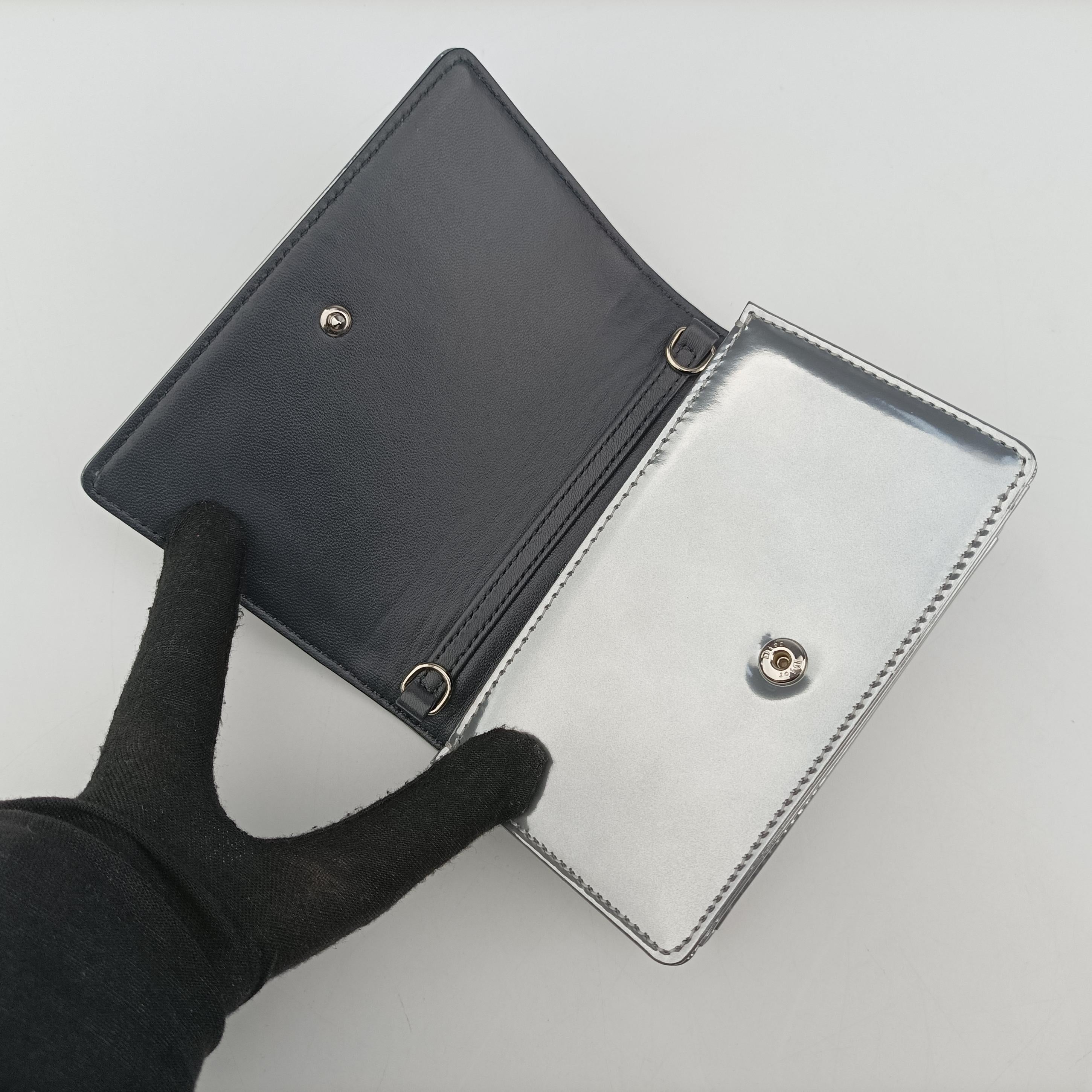 Pre-owned Christian Dior Diorama Silver Leather  shoulderbag | stylenewstar