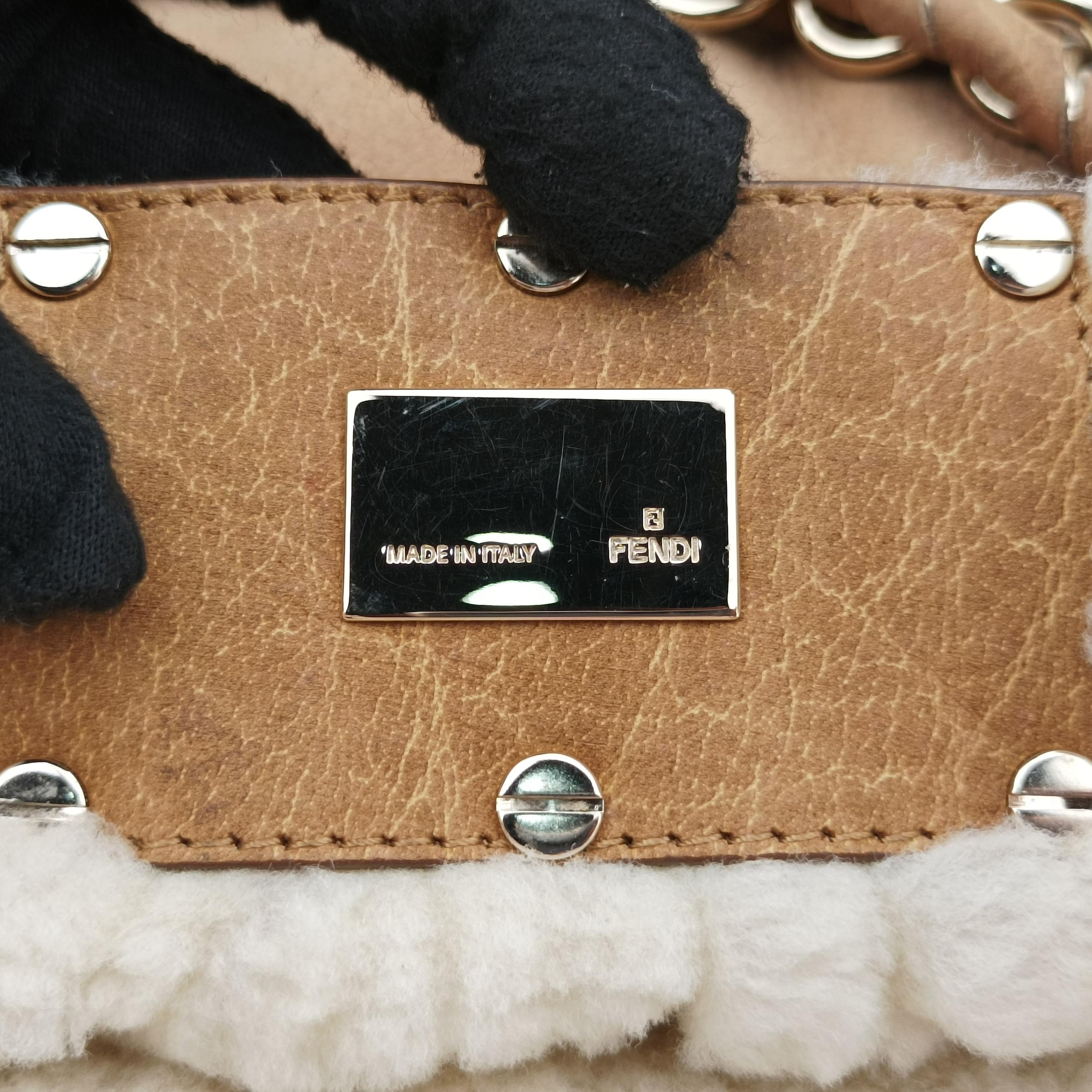 Secondhand Fendi Mia Beige Suede 8BR616 shoulderbag | stylenewstar