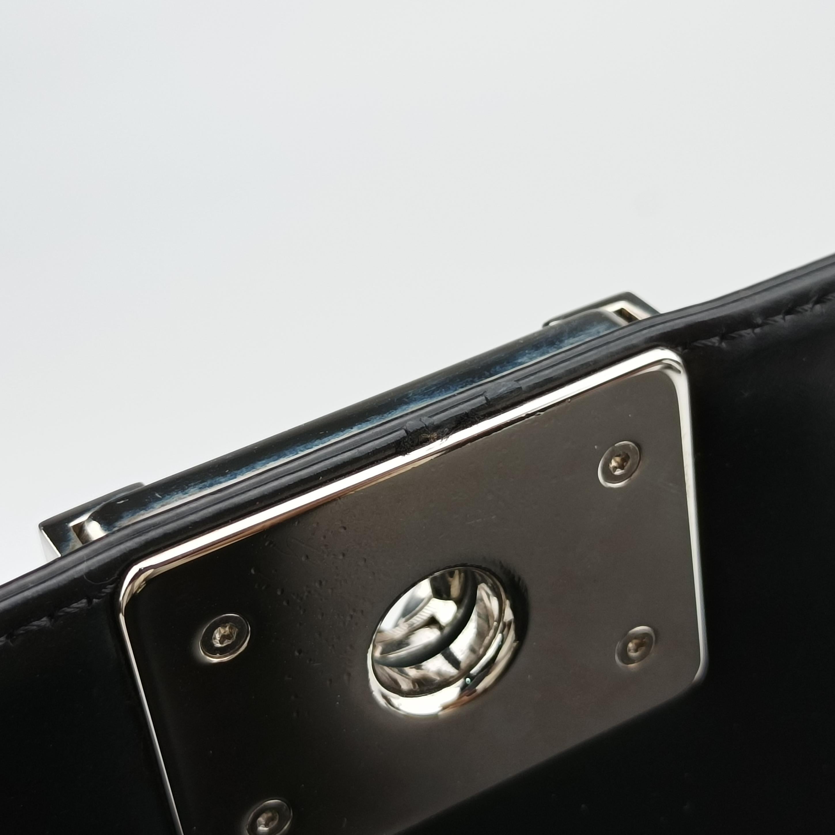 Pre-owned Chanel BOY CHANEL Black Enamel A67021 shoulderbag | stylenewstar