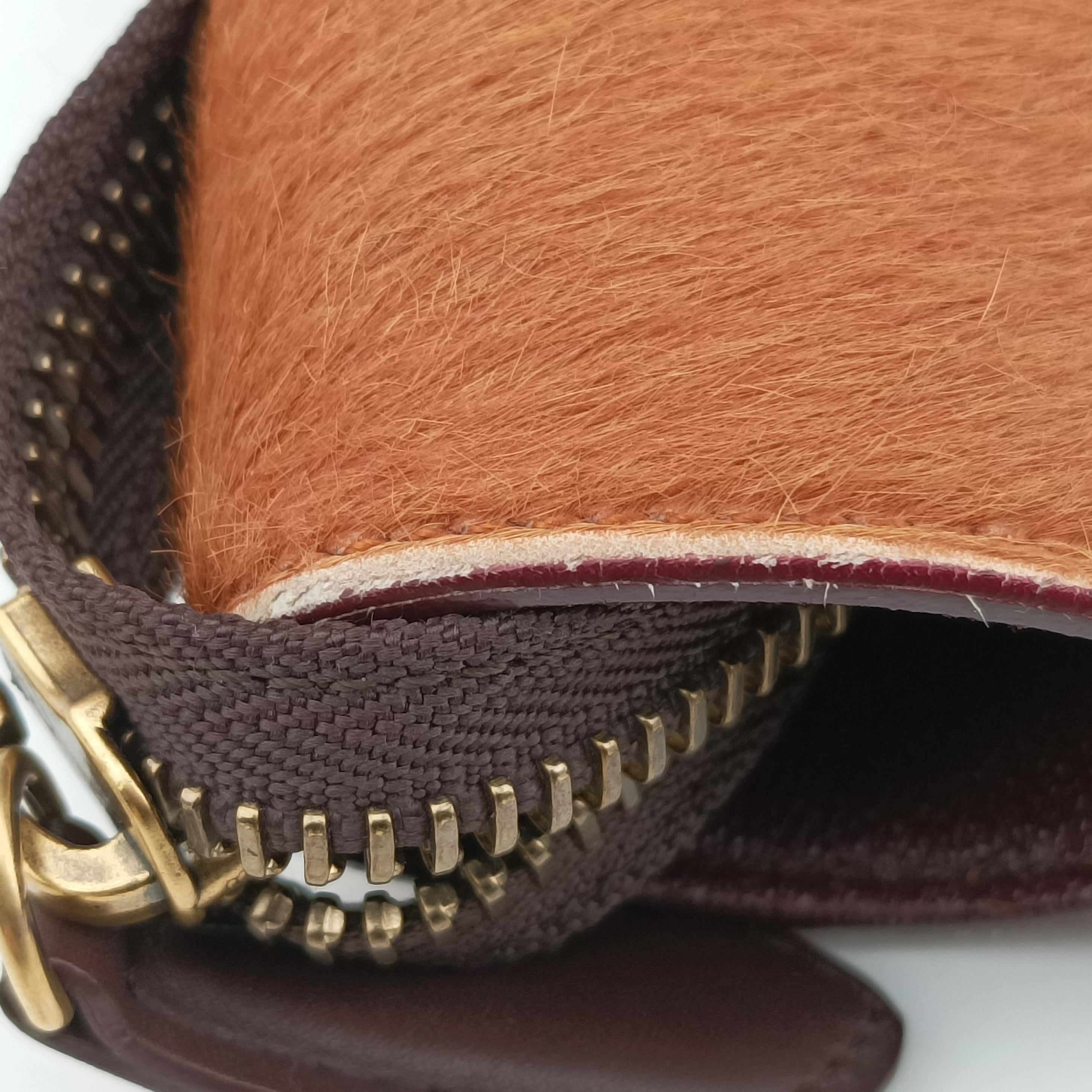 Pre-owned Celine Luggage Micro shopper Pink x Brown x Orange ponyhair  handbag | stylenewstar