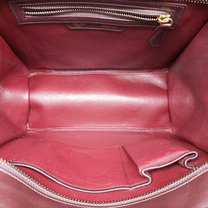 Pre-owned Celine Luggage Micro shopper Pink x Brown x Orange ponyhair  handbag | stylenewstar