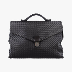 Secondhand Bottega Veneta Intrecciato Black lambskin  handbag | stylenewstar