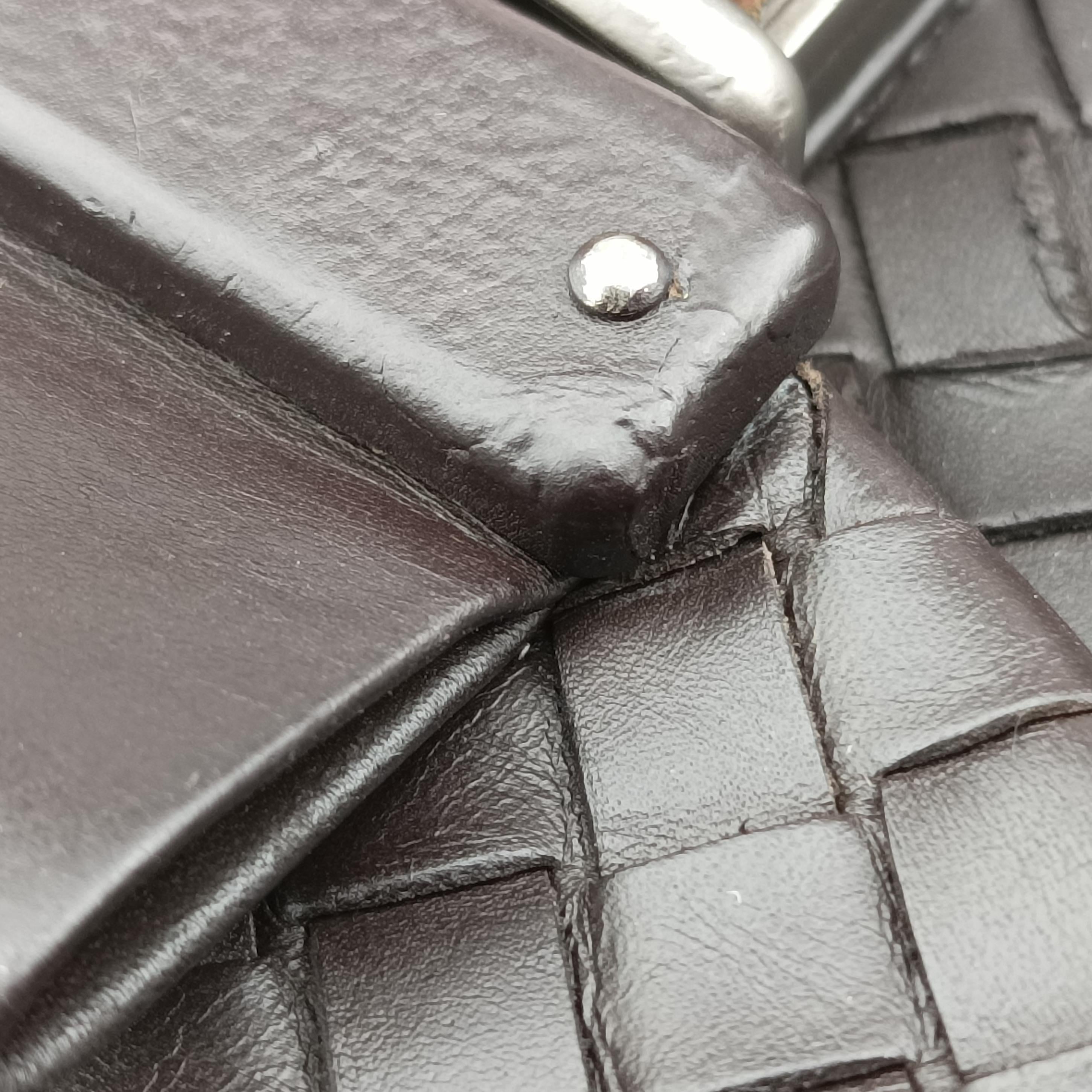 Secondhand Bottega Veneta Intrecciato Black lambskin  handbag | stylenewstar