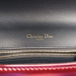 Pre-owned Christian Dior Diorama Red Patent  shoulderbag | stylenewstar