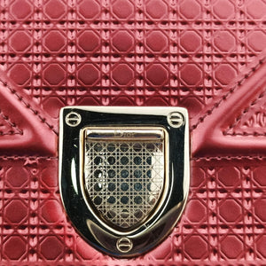 Pre-owned Christian Dior Diorama Red Patent  shoulderbag | stylenewstar