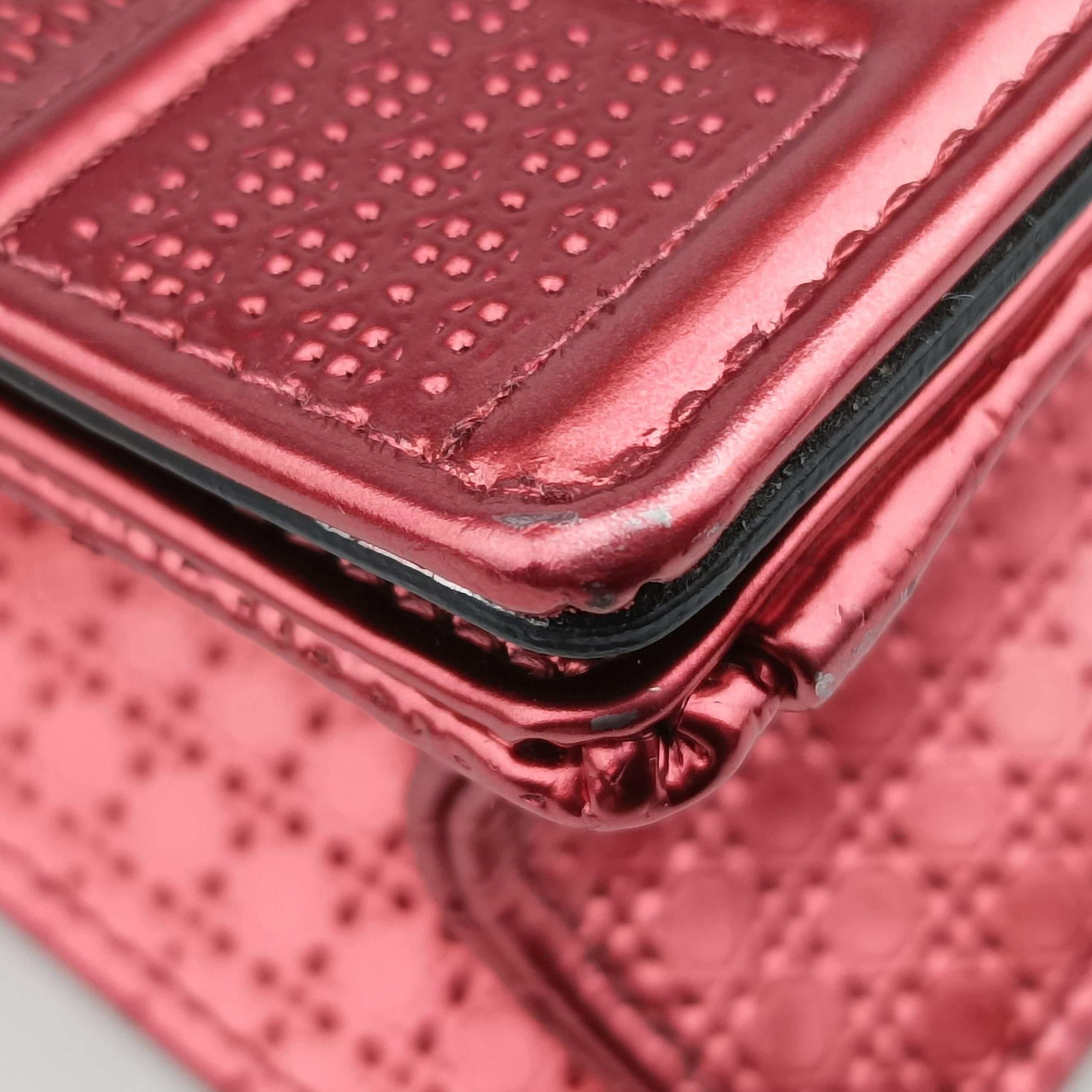 Pre-owned Christian Dior Diorama Red Patent  shoulderbag | stylenewstar