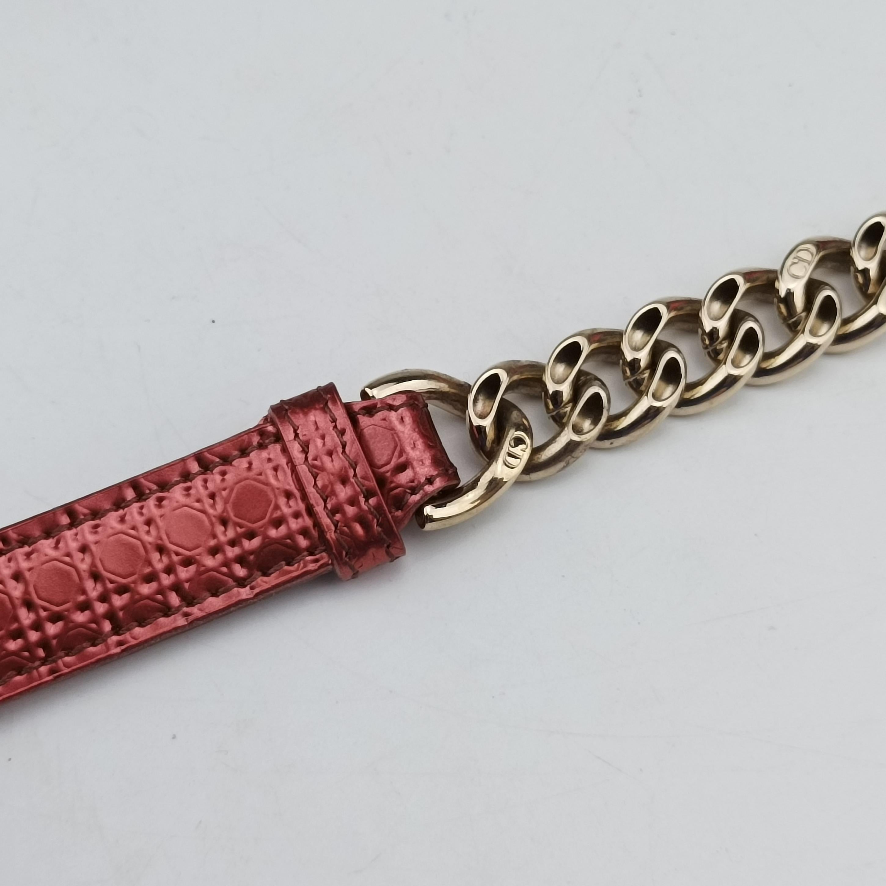 Pre-owned Christian Dior Diorama Red Patent  shoulderbag | stylenewstar