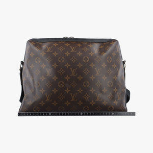 Pre-owned Louis Vuitton TORRES Brown×black Monogram Macassar×calf leather M40387 shoulderbag | stylenewstar
