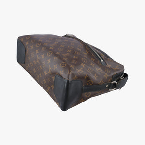 Pre-owned Louis Vuitton TORRES Brown×black Monogram Macassar×calf leather M40387 shoulderbag | stylenewstar