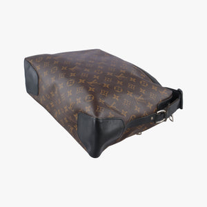 Pre-owned Louis Vuitton TORRES Brown×black Monogram Macassar×calf leather M40387 shoulderbag | stylenewstar