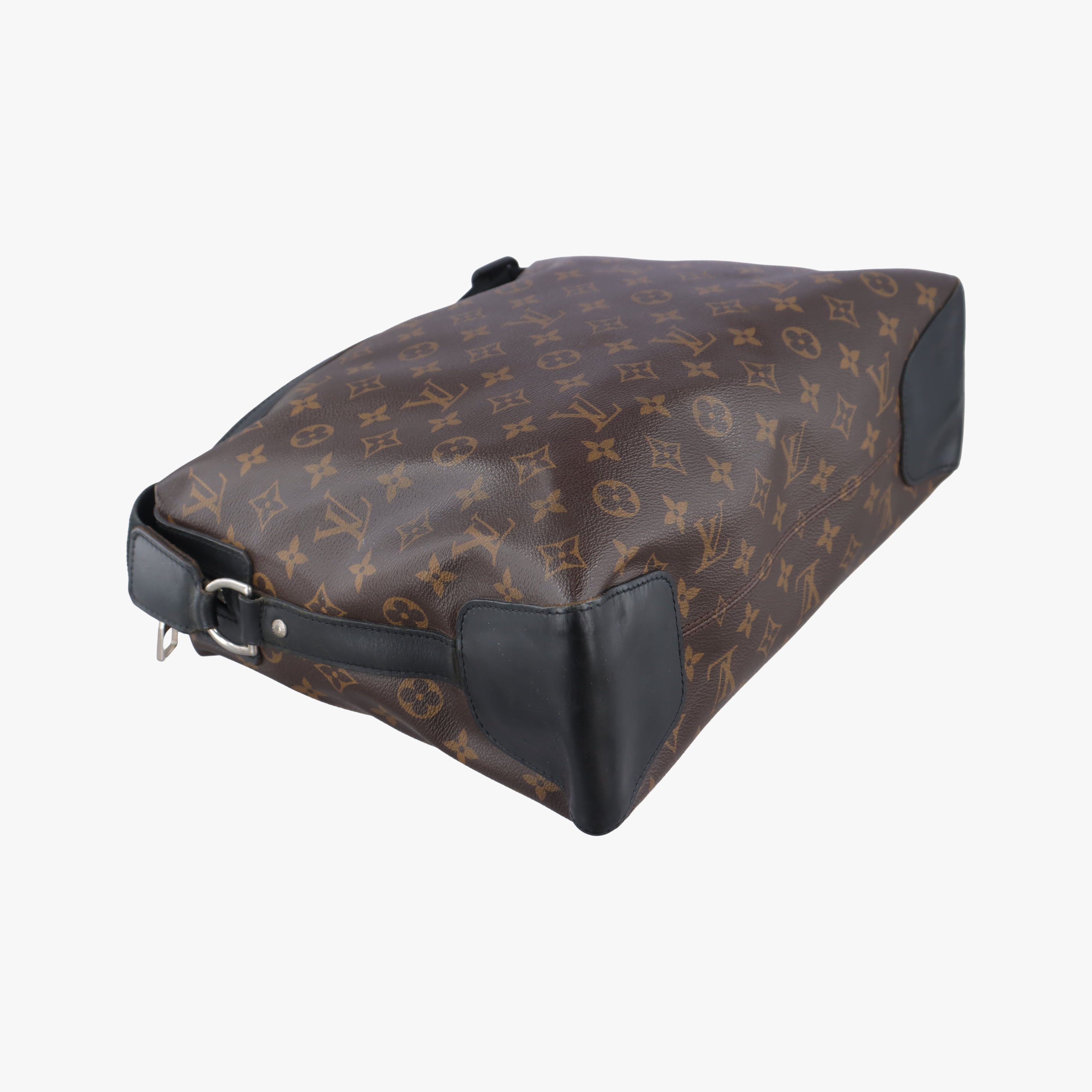 Pre-owned Louis Vuitton TORRES Brown×black Monogram Macassar×calf leather M40387 shoulderbag | stylenewstar