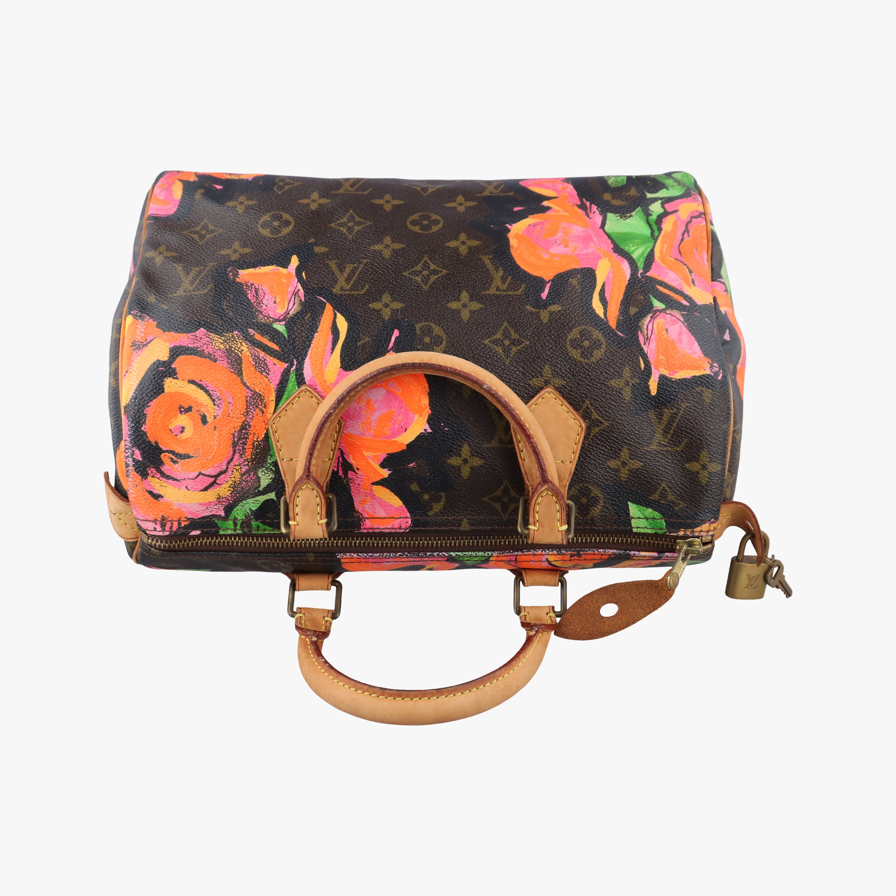 Pre-owned Louis Vuitton SPEEDY 30 brown×multicolor Monogram Canvas M48610 handbag | stylenewstar