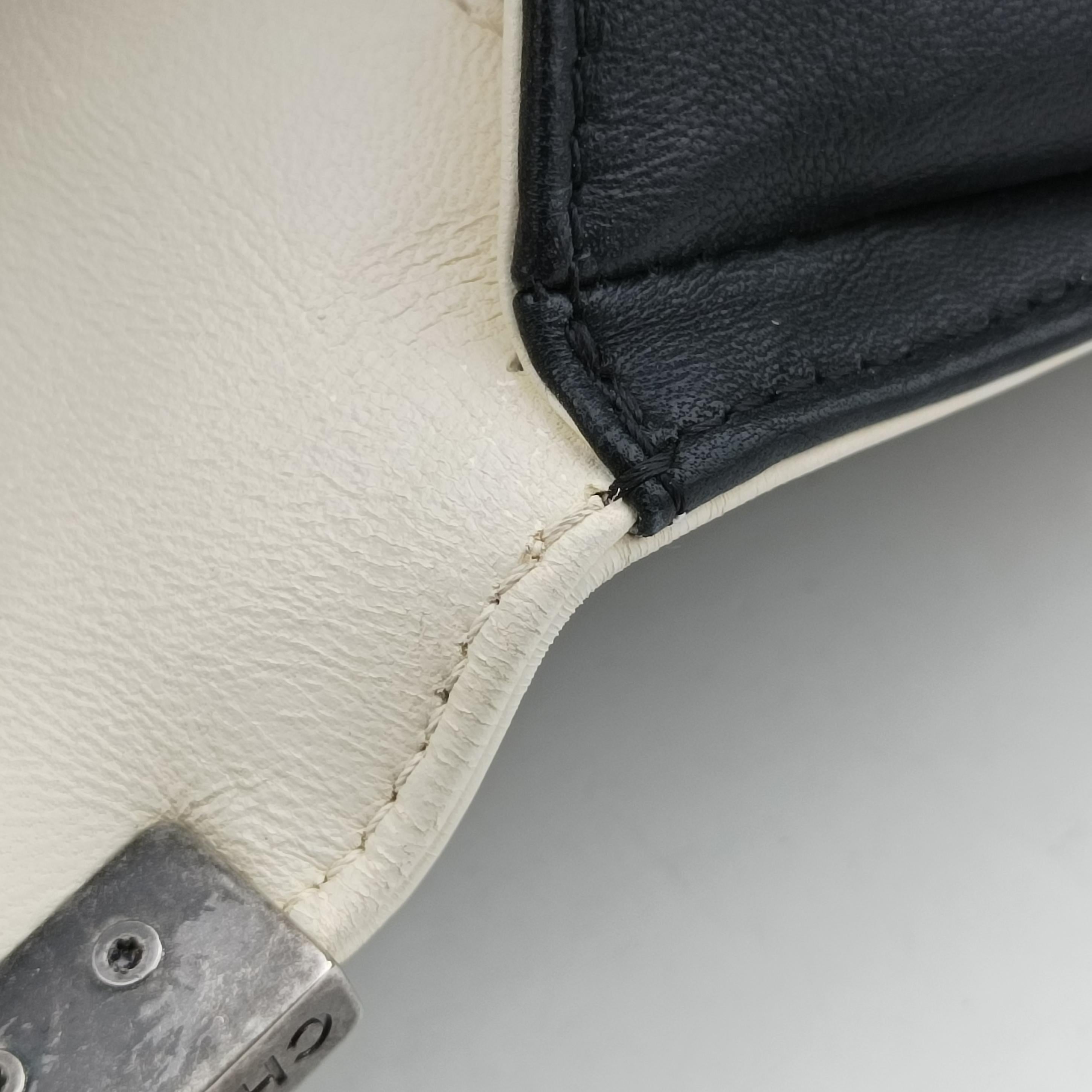 Secondhand Chanel BOY CHANEL Black×beige Leather A67087 shoulderbag | stylenewstar