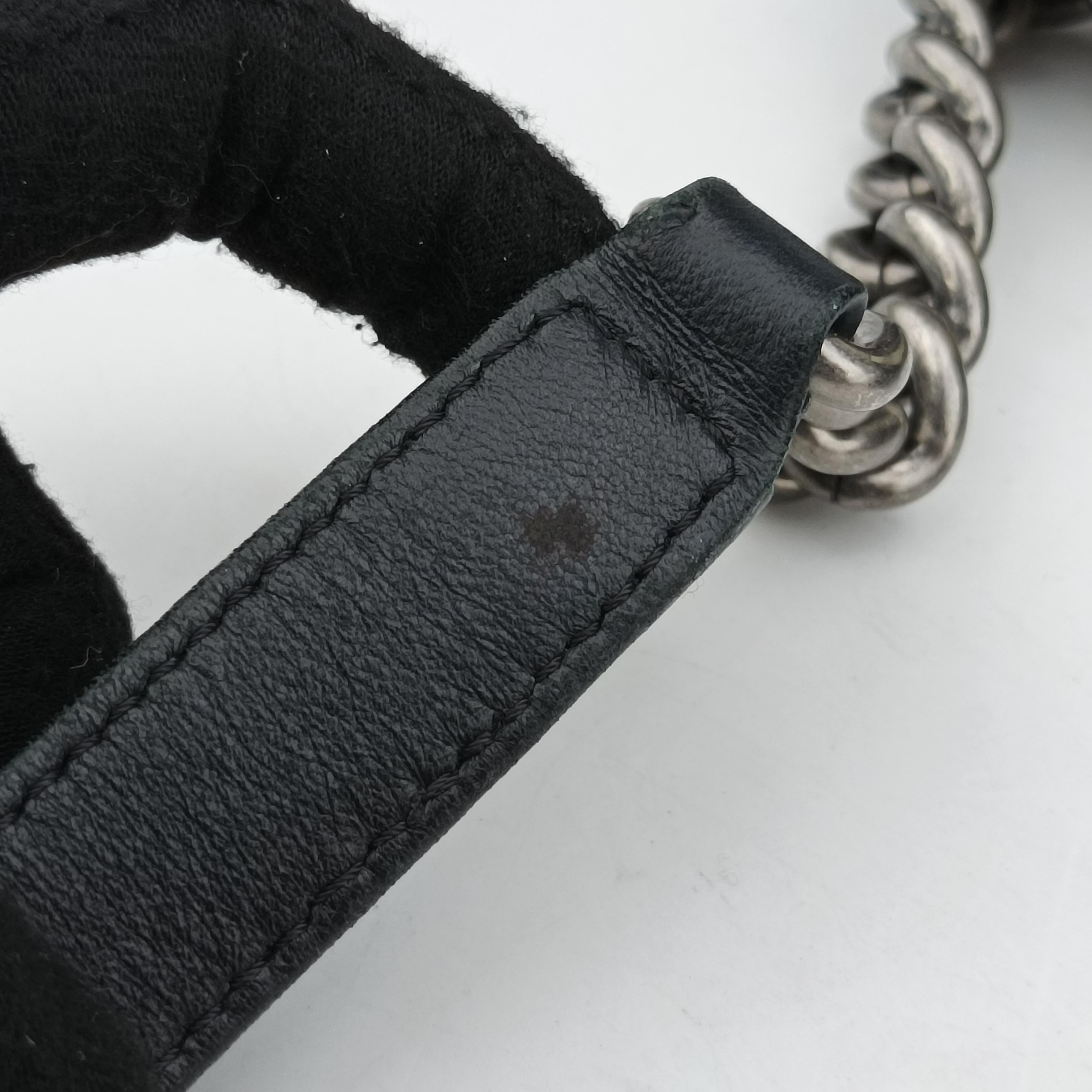 Secondhand Chanel BOY CHANEL Black×beige Leather A67087 shoulderbag | stylenewstar