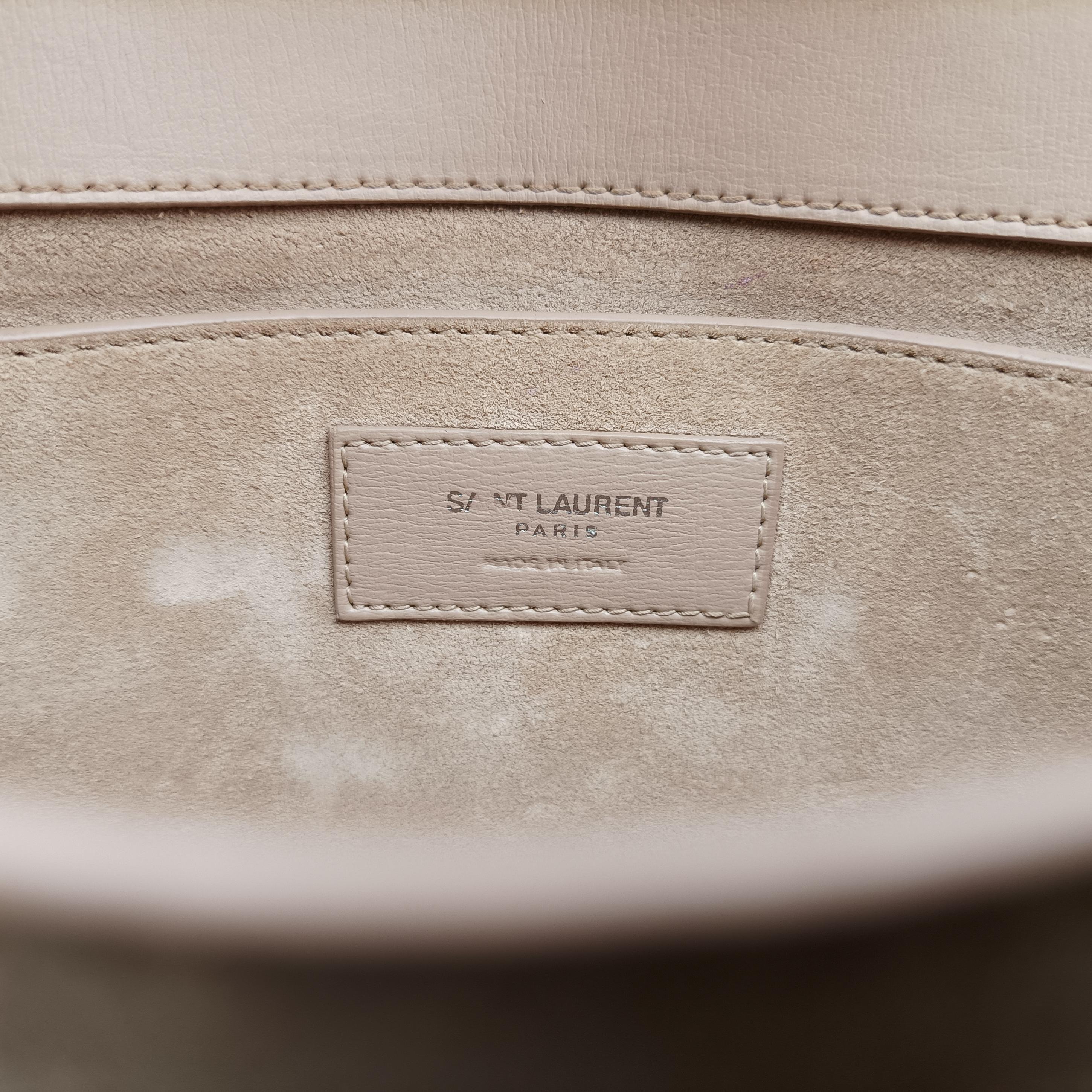 Secondhand Yves Saint Laurent SUNSET Beige Leather 442906 shoulderbag | stylenewstar