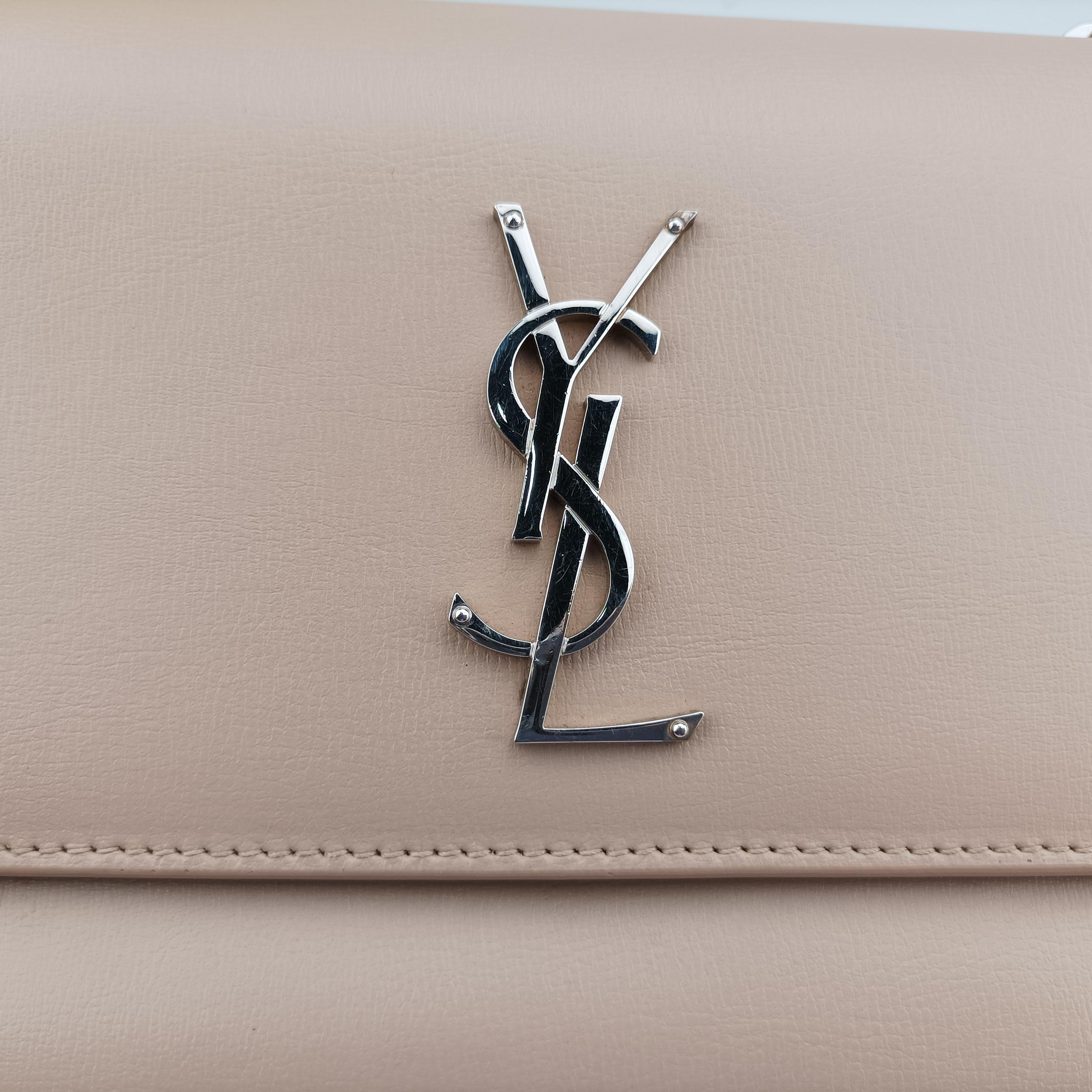 Secondhand Yves Saint Laurent SUNSET Beige Leather 442906 shoulderbag | stylenewstar