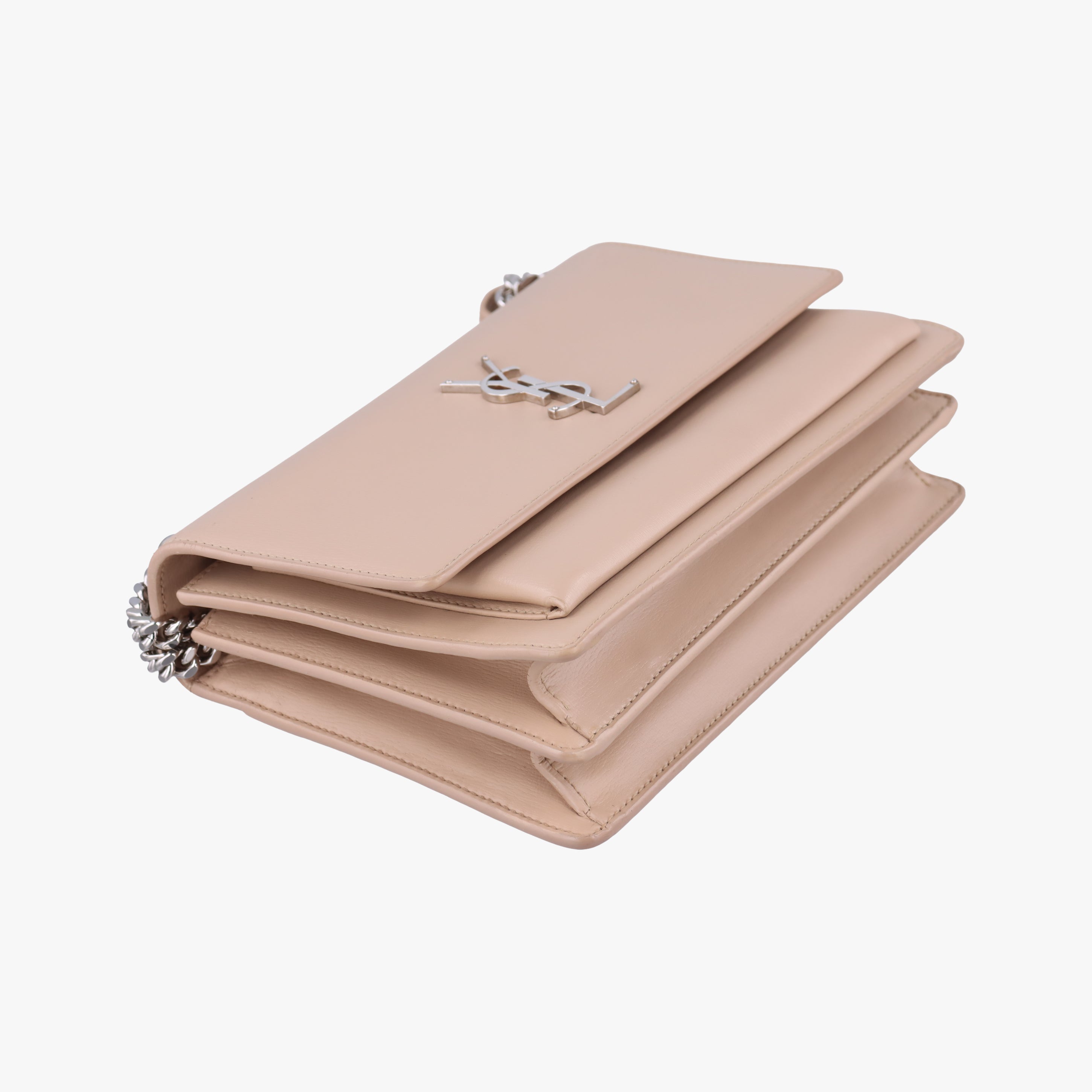 Secondhand Yves Saint Laurent SUNSET Beige Leather 442906 shoulderbag | stylenewstar