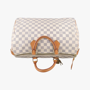 Secondhand Louis Vuitton Speedy 35 AZUR Damier Canvas N41535 handbag | stylenewstar