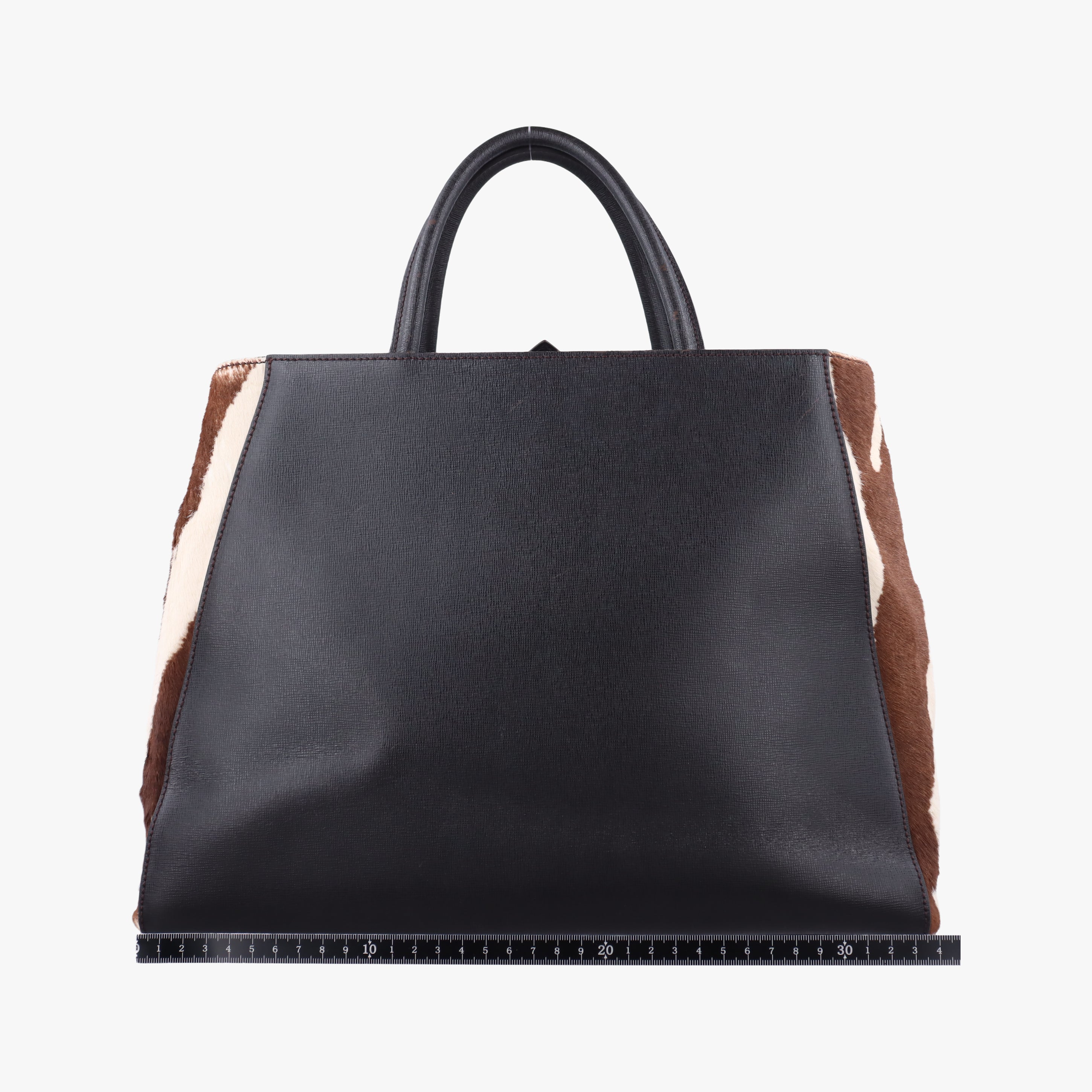 Pre-owned Fendi 2 JOURS Multicolour leather×ponyhair 8BH250 shoulderbag | stylenewstar