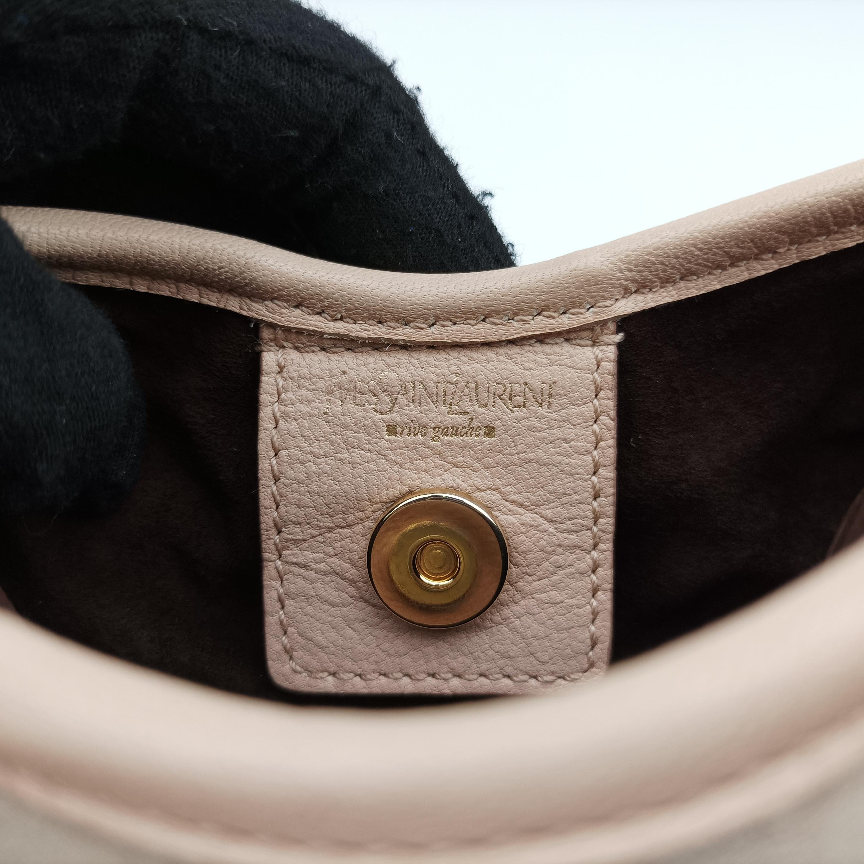 Pre-owned Yves Saint Laurent Mombasa Beige Suede 129134 shoulderbag | stylenewstar