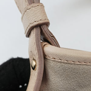 Pre-owned Yves Saint Laurent Mombasa Beige Suede 129134 shoulderbag | stylenewstar