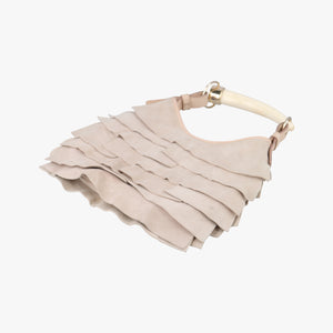 Pre-owned Yves Saint Laurent Mombasa Beige Suede 129134 shoulderbag | stylenewstar