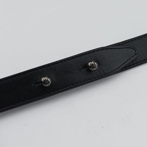 Secondhand Chanel BOY CHANEL Black×white Leather A66713 shoulderbag | stylenewstar