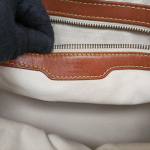 Pre-owned Louis Vuitton Sac Rayures GM brown ×multicolor Monogram Tissue M56385 handbag | stylenewstar