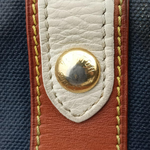 Pre-owned Louis Vuitton Sac Rayures GM brown ×multicolor Monogram Tissue M56385 handbag | stylenewstar