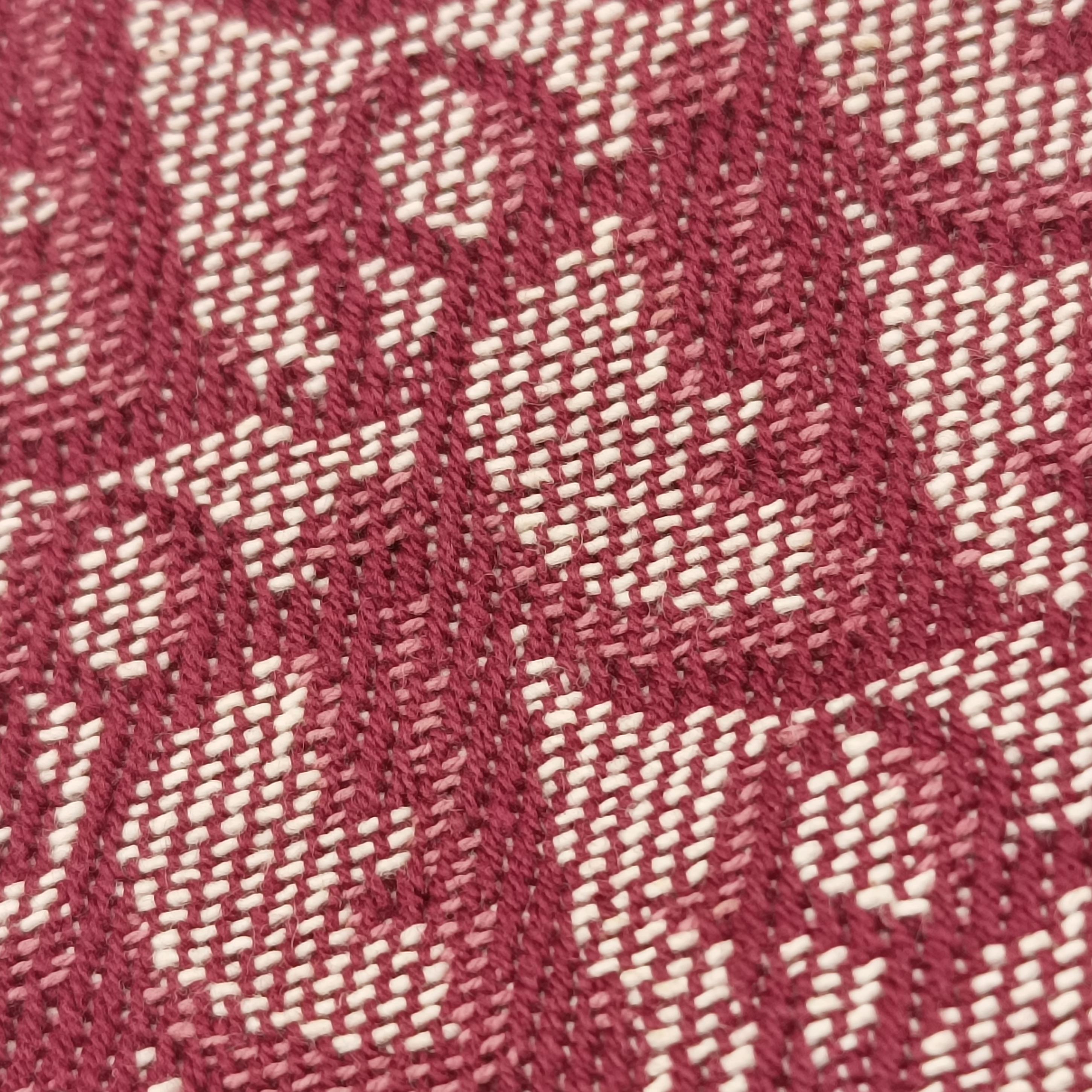 Pre-owned Christian Dior Saddle Red×beige Jacquard  handbag | stylenewstar