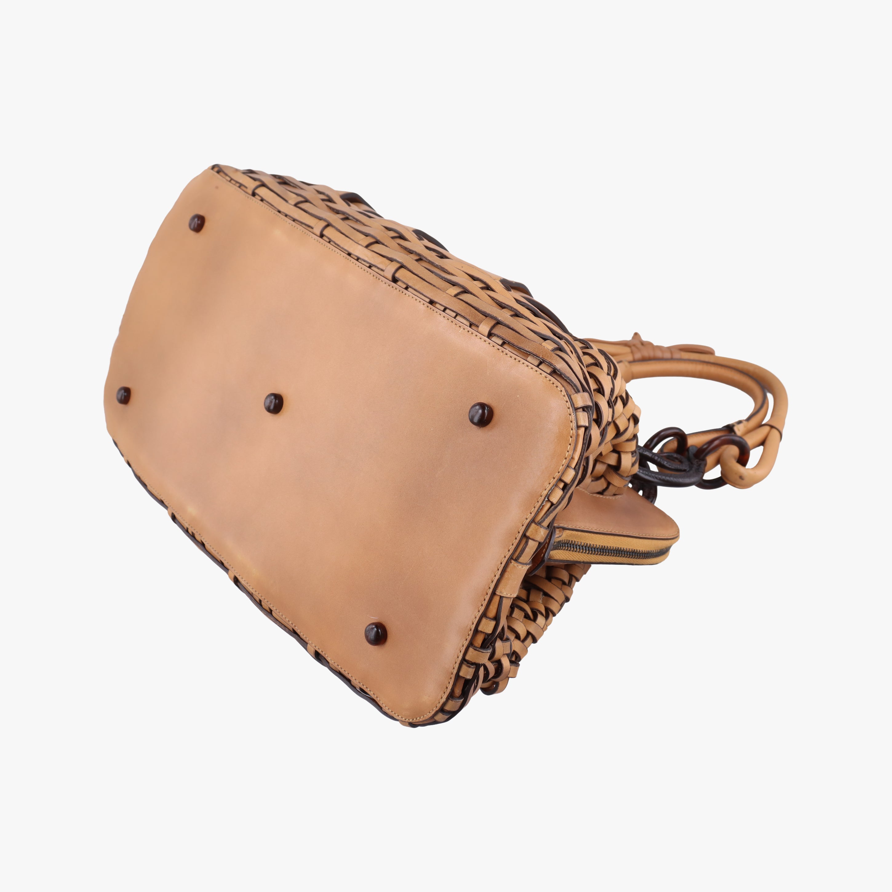 Pre-owned Christian Dior Samourai 1947 Brown leather  handbag | stylenewstar