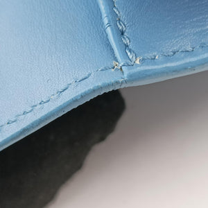 Pre-owned Yves Saint Laurent Small Betty Flap Blue Leather 314516 shoulderbag | stylenewstar