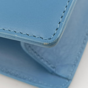 Pre-owned Yves Saint Laurent Small Betty Flap Blue Leather 314516 shoulderbag | stylenewstar