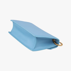 Pre-owned Yves Saint Laurent Small Betty Flap Blue Leather 314516 shoulderbag | stylenewstar