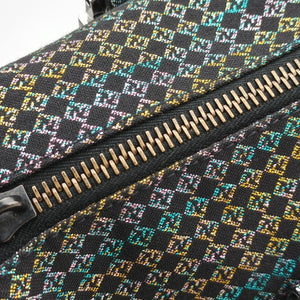 Pre-owned Fendi Zucchino Glitter Logo Multicolour canvas 8BL068 handbag | stylenewstar