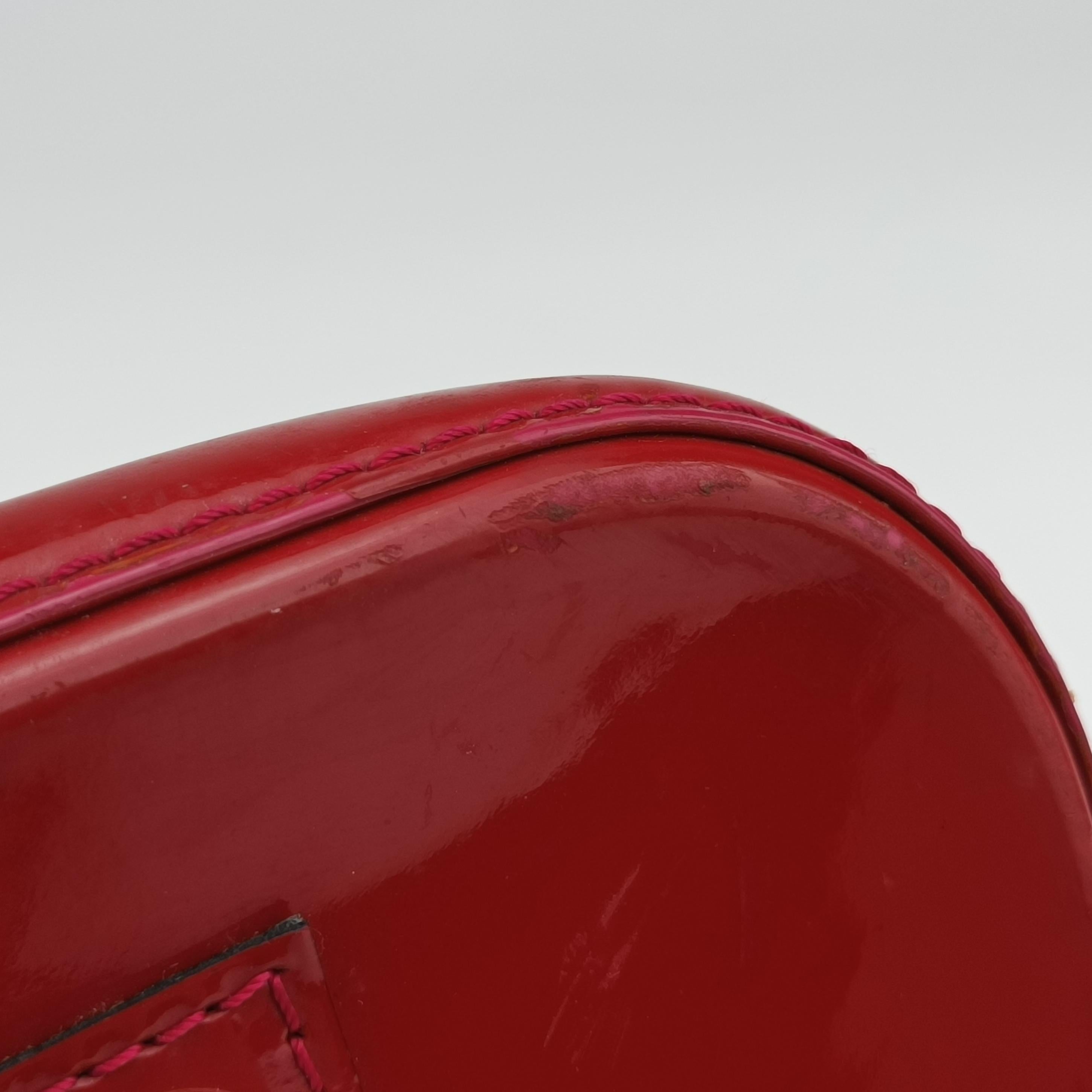 Pre-owned Louis Vuitton Alma PM pomme d'amour Vernis M90096 handbag | stylenewstar