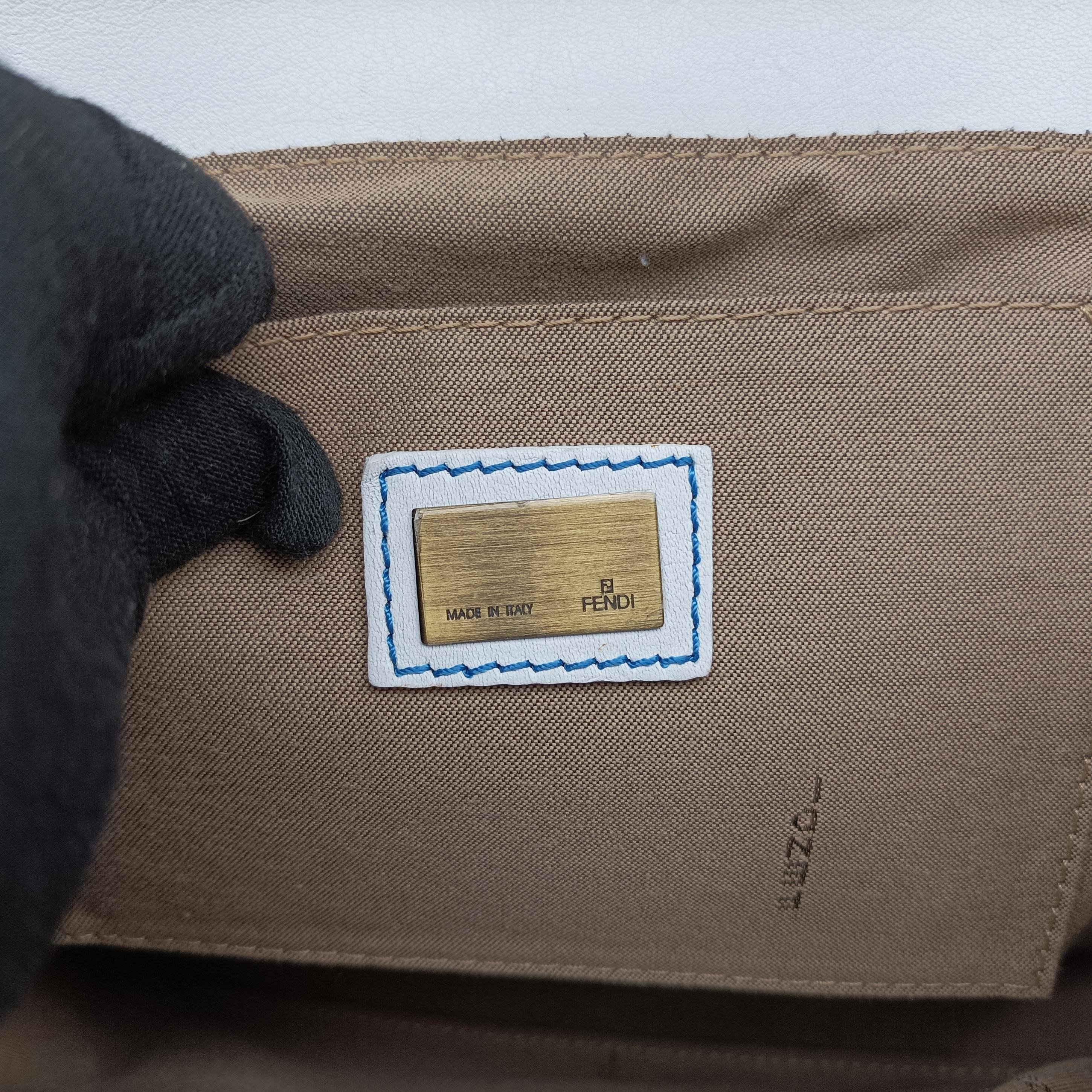 Vintage Fendi Stripe Calfhair and Velvet White Patent 8BN165 handbag | stylenewstar