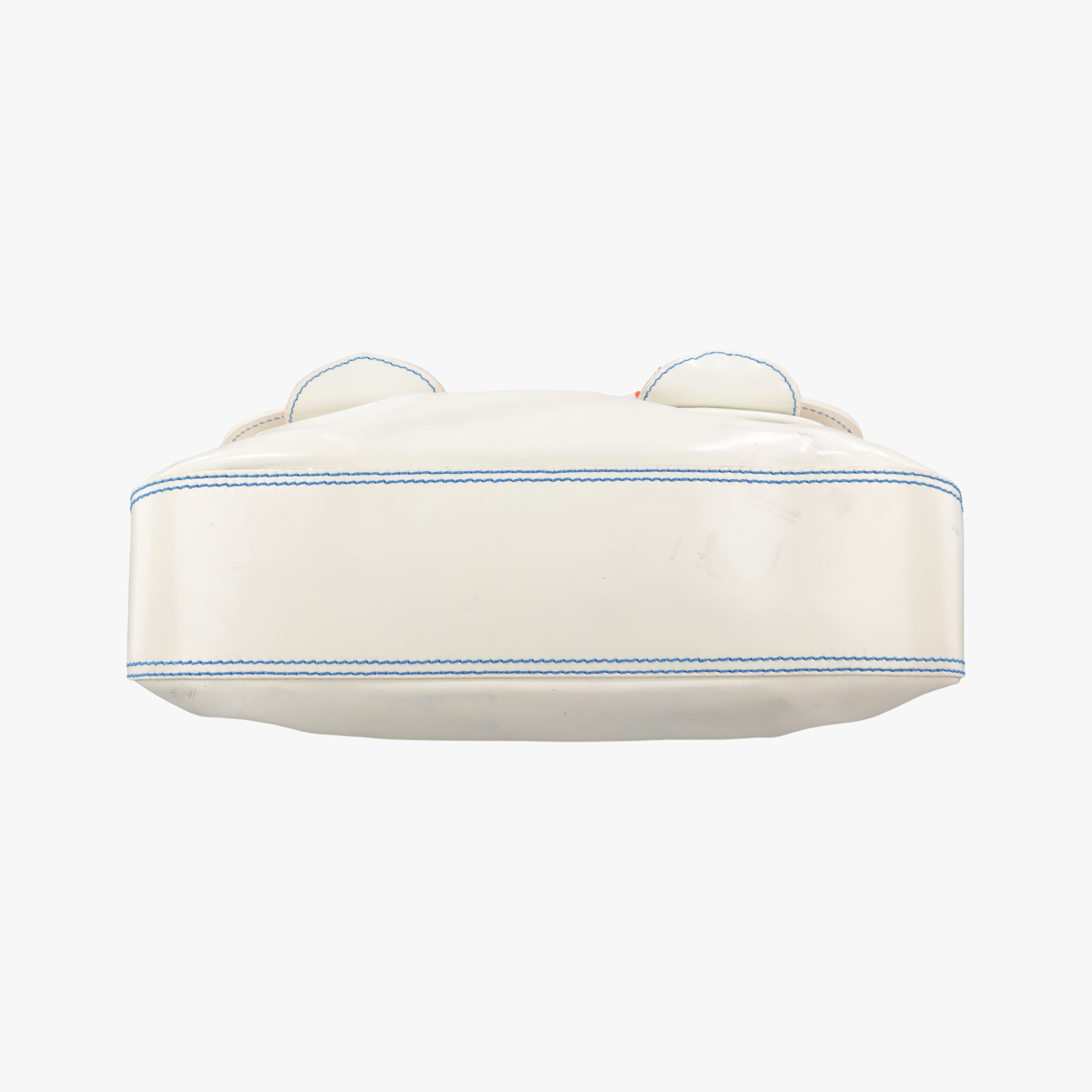 Vintage Fendi Stripe Calfhair and Velvet White Patent 8BN165 handbag | stylenewstar