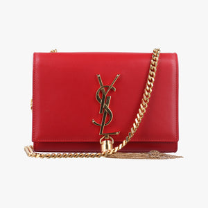 Pre-owned Yves Saint Laurent KATE Red Leather 354120 shoulderbag | stylenewstar