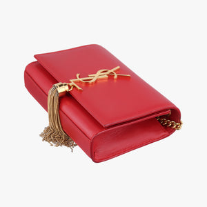 Pre-owned Yves Saint Laurent KATE Red Leather 354120 shoulderbag | stylenewstar