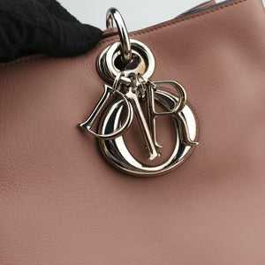 Pre-owned Christian Dior Diorissimo Pink Leather  shoulderbag | stylenewstar