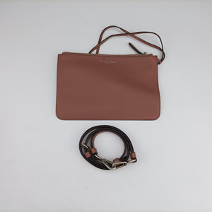 Pre-owned Christian Dior Diorissimo Pink Leather  shoulderbag | stylenewstar