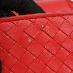 Pre-owned Bottega Veneta Intrecciato Olimpia Red lambskin  shoulderbag | stylenewstar