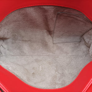 Pre-owned Bottega Veneta Intrecciato Olimpia Red lambskin  shoulderbag | stylenewstar