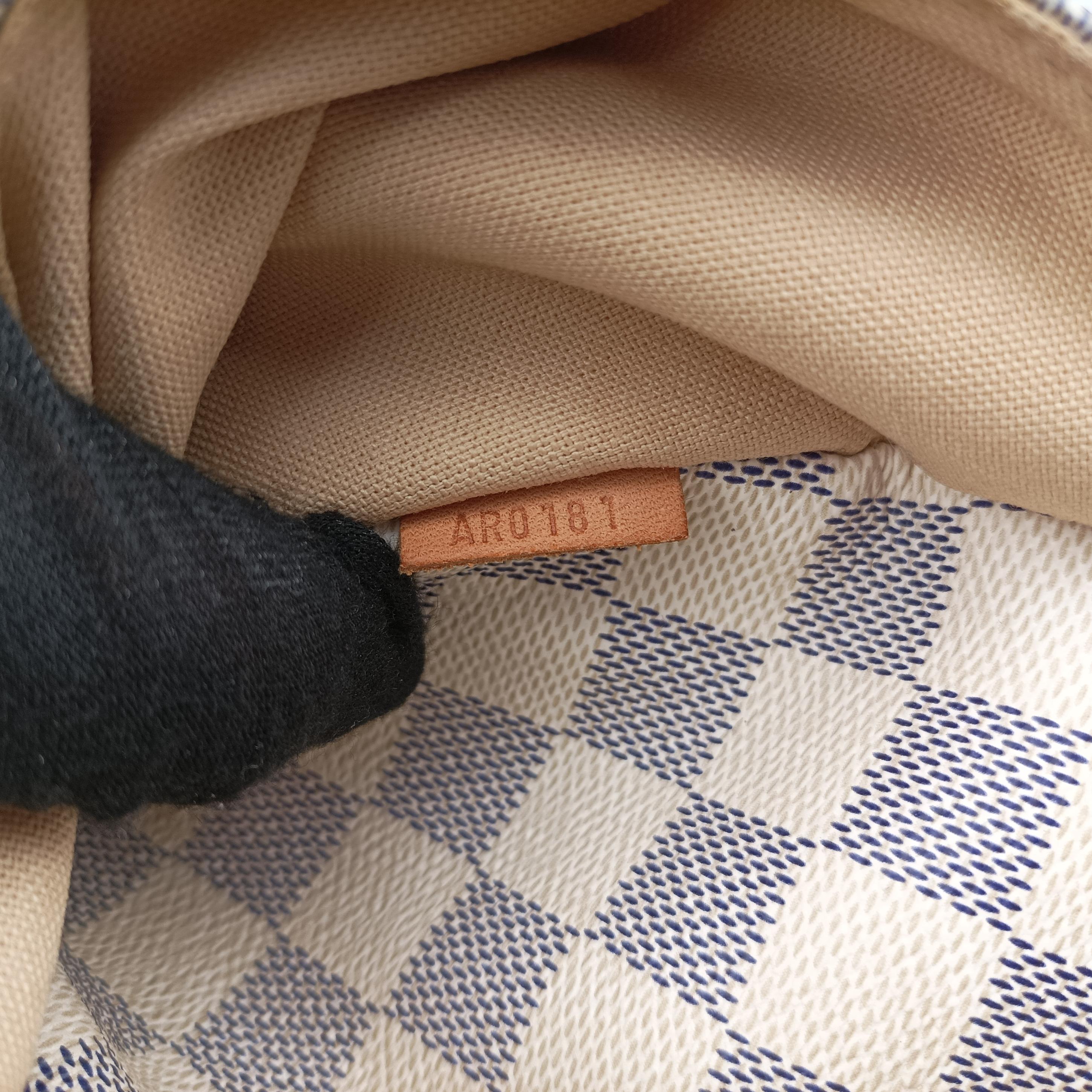 Pre-owned Louis Vuitton TOTALLY MM AZUR Damier Canvas N51262 shoulderbag | stylenewstar