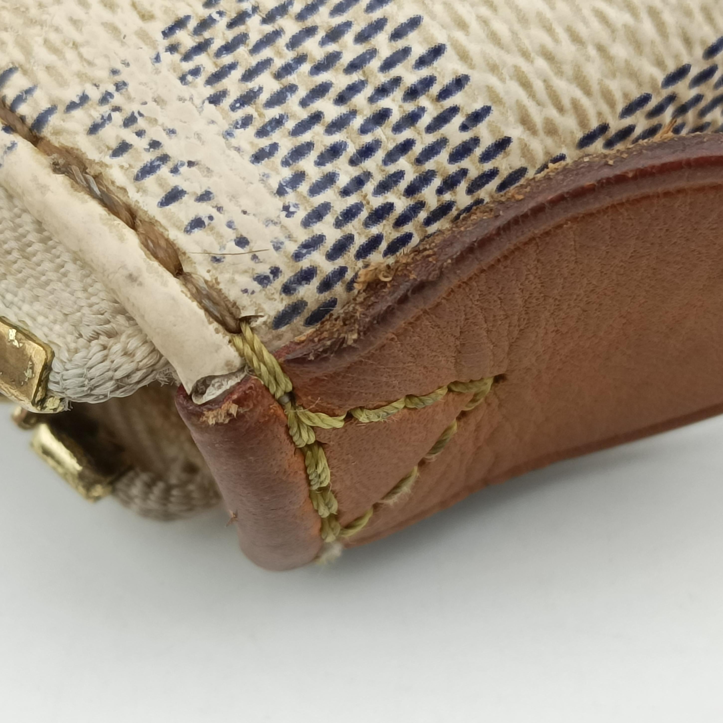 Pre-owned Louis Vuitton TOTALLY MM AZUR Damier Canvas N51262 shoulderbag | stylenewstar